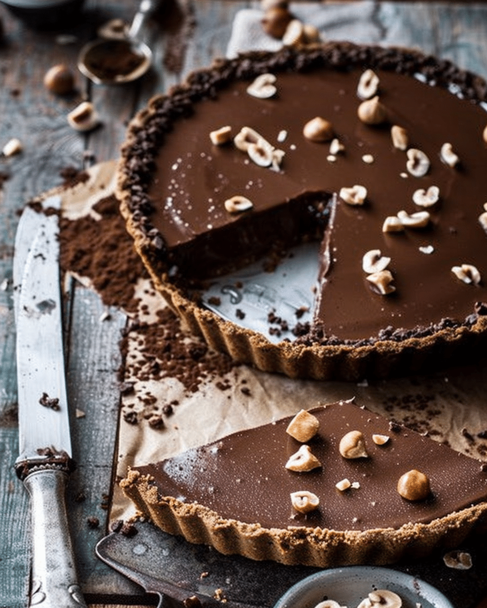 Easy Vegan Chocolate Hazelnut Tart: Your Ultimate Holiday Dessert